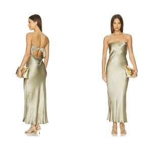 Bec + Bridge Moondance Strapless Dress in Sage
